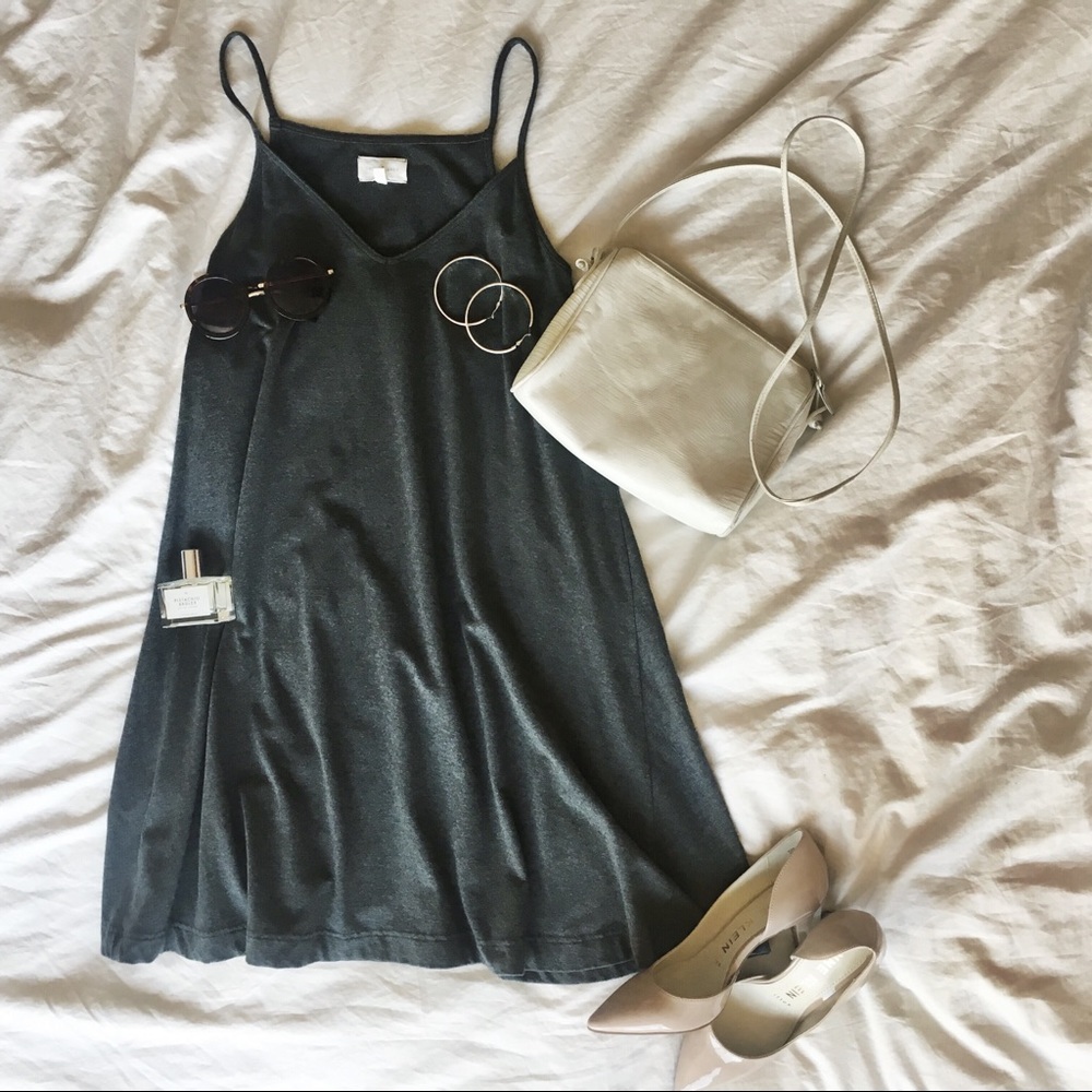 Lou & Grey Gray Swing Dress - XS, NWOT